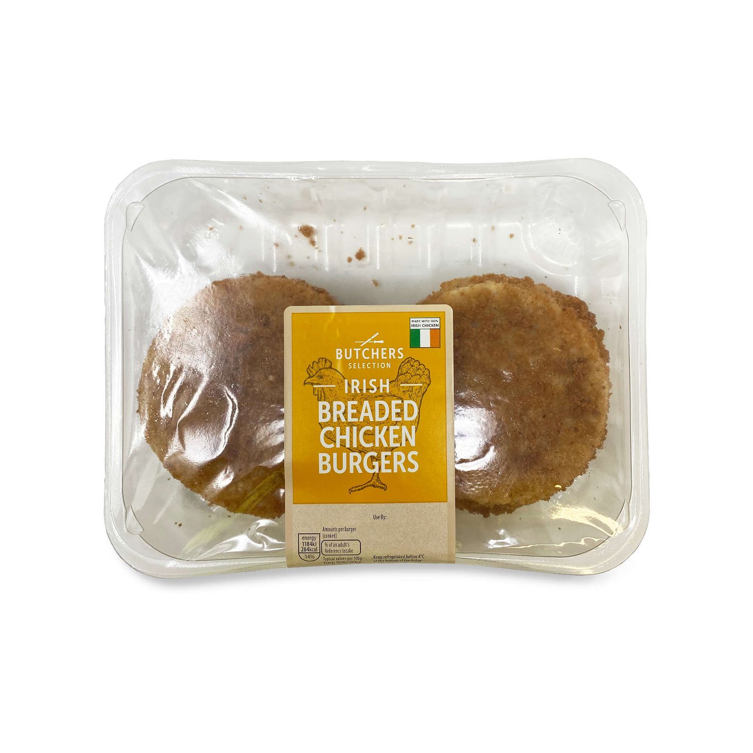 Irish Breaded Chicken Burgers 460g Butcher's Selection ALDI.IE